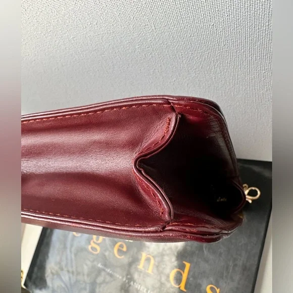 Cartier Vintage Bordeaux envelope Clutch leather bag - Picture 3 of 11